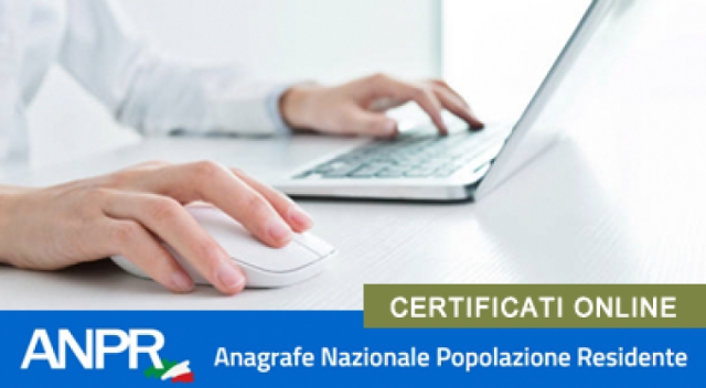 ANPR - Certificati anagrafici online per i cittadini