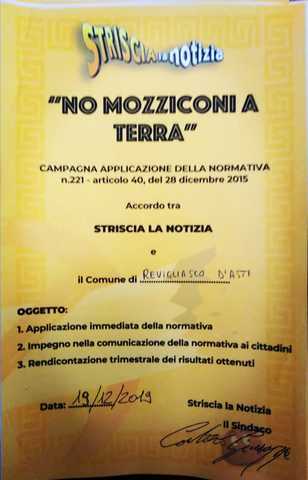 NO MOZZICONI A TERRA